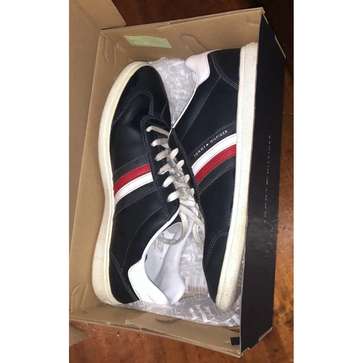 Buy Tommy Hilfiger Leather low trainers online