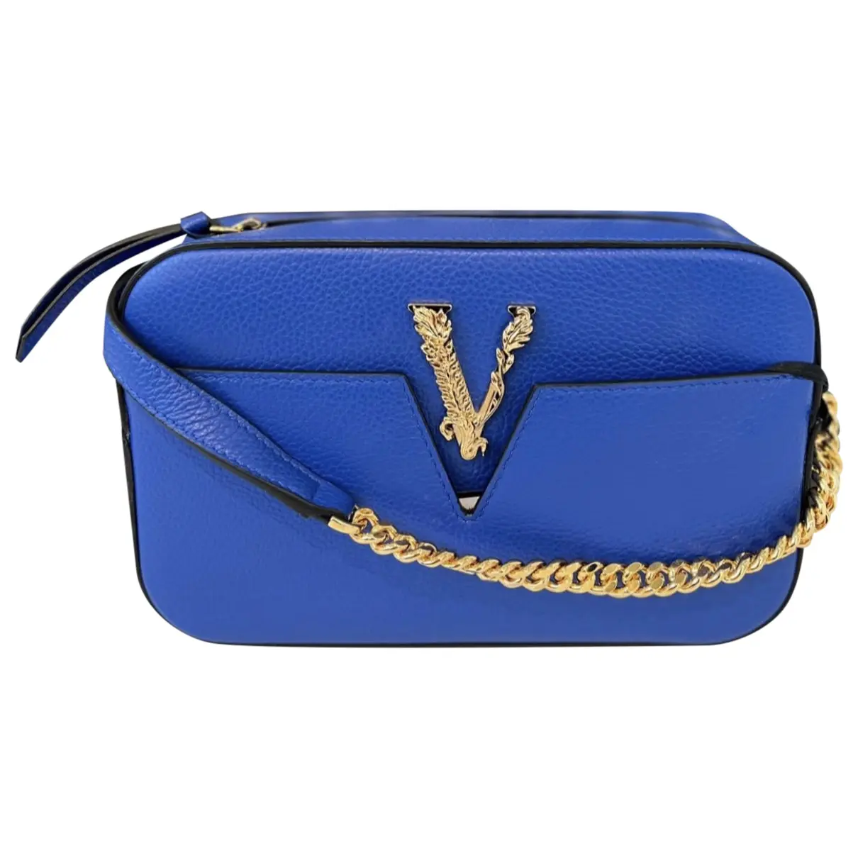 Virtus leather crossbody bag Versace
