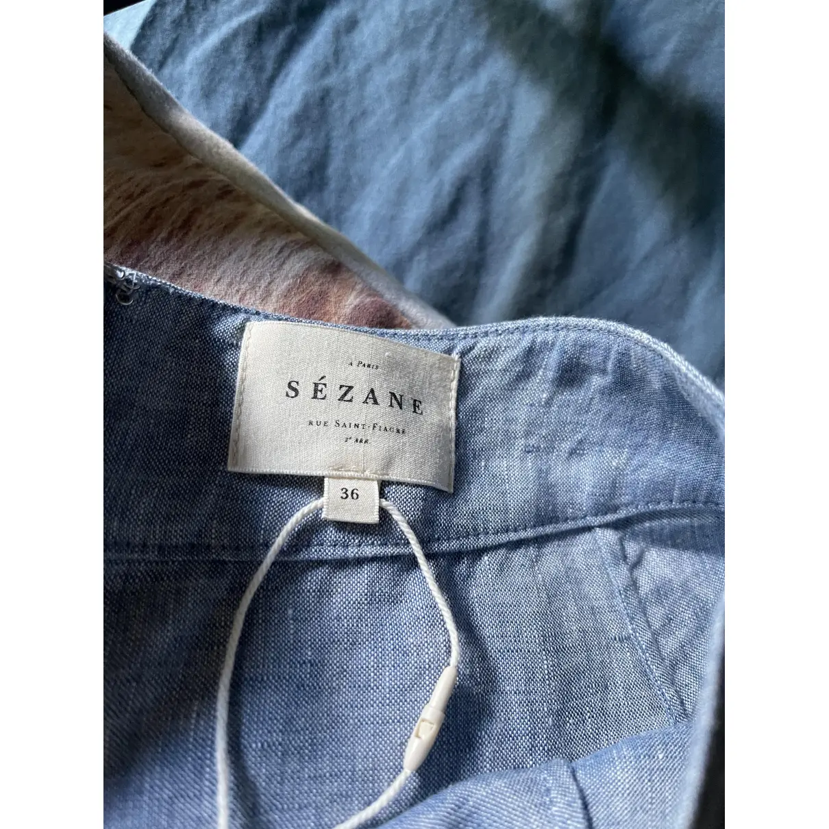 Buy Sézane Spring Summer 2019 linen maxi skirt online