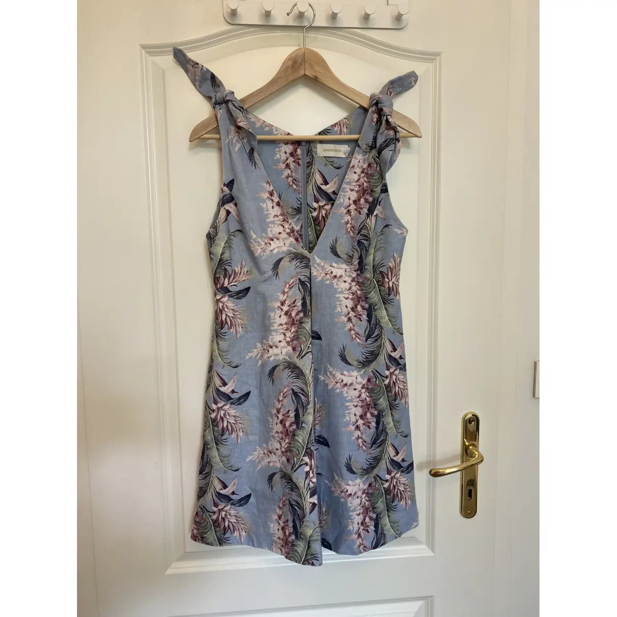 Buy Zimmermann Linen mid-length dress online