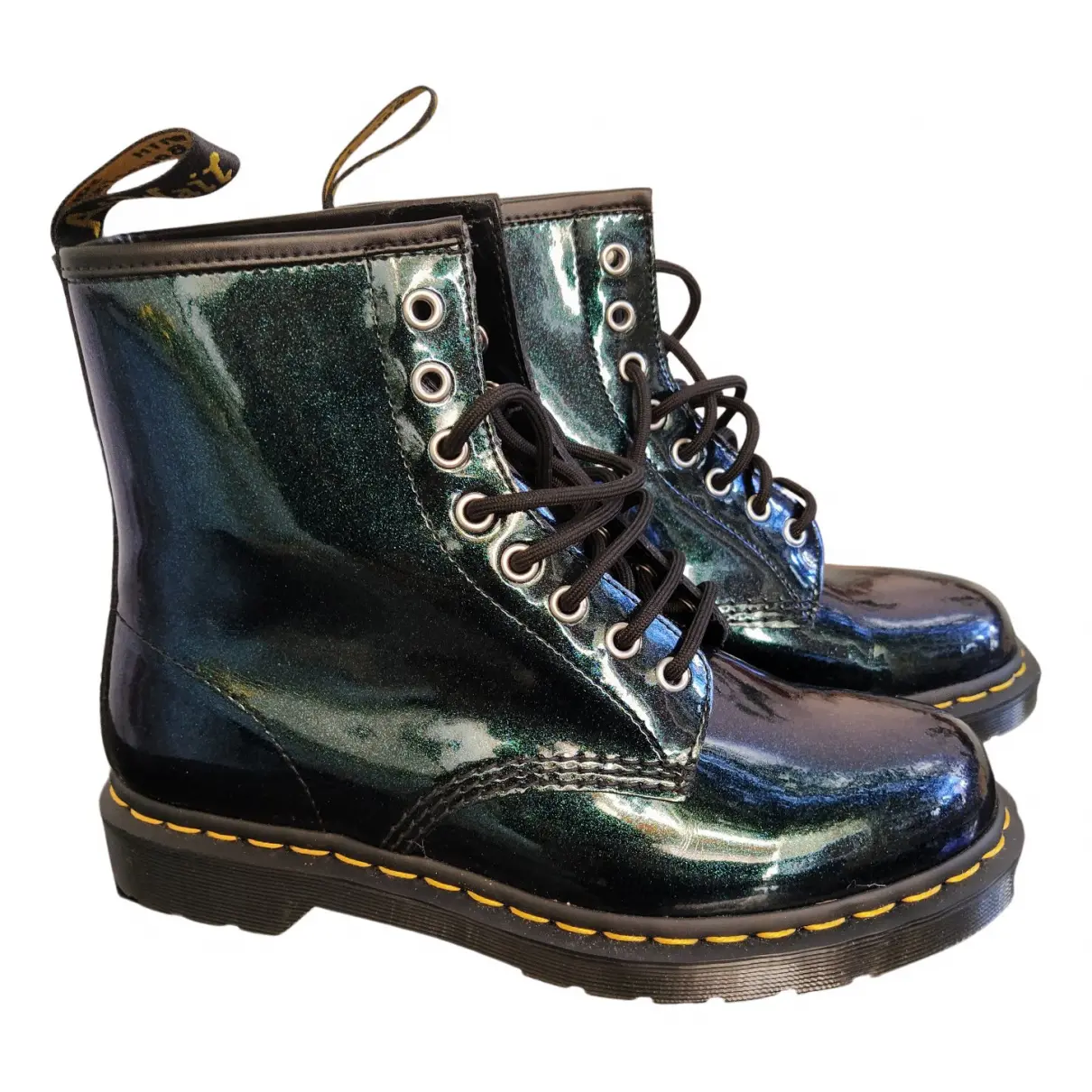 1460 Pascal (8 eye) patent leather biker boots Dr. Martens
