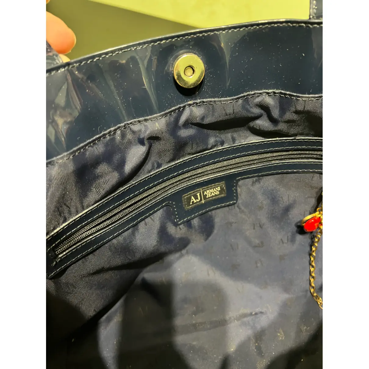 Buy Armani Jeans Patent leather handbag online