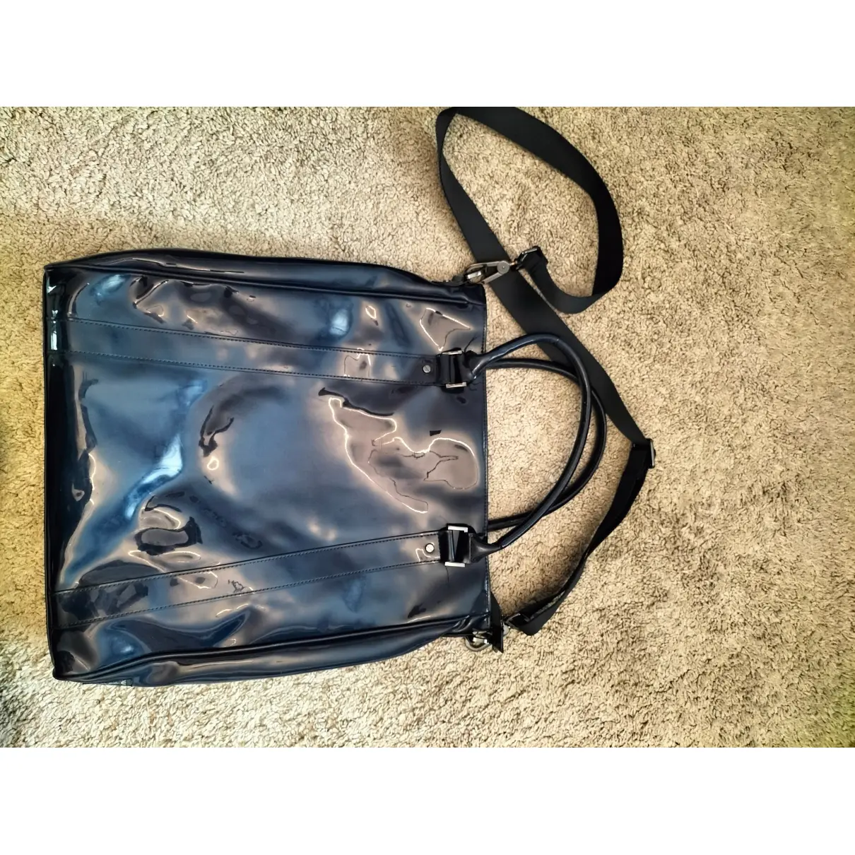 Buy Armani Jeans Patent leather crossbody bag online