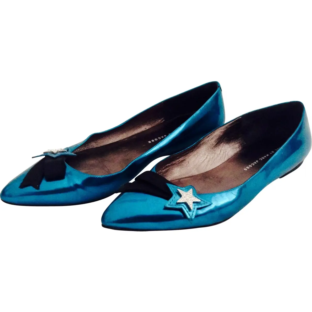 Blue Patent leather Ballet flats Marc by Marc Jacobs