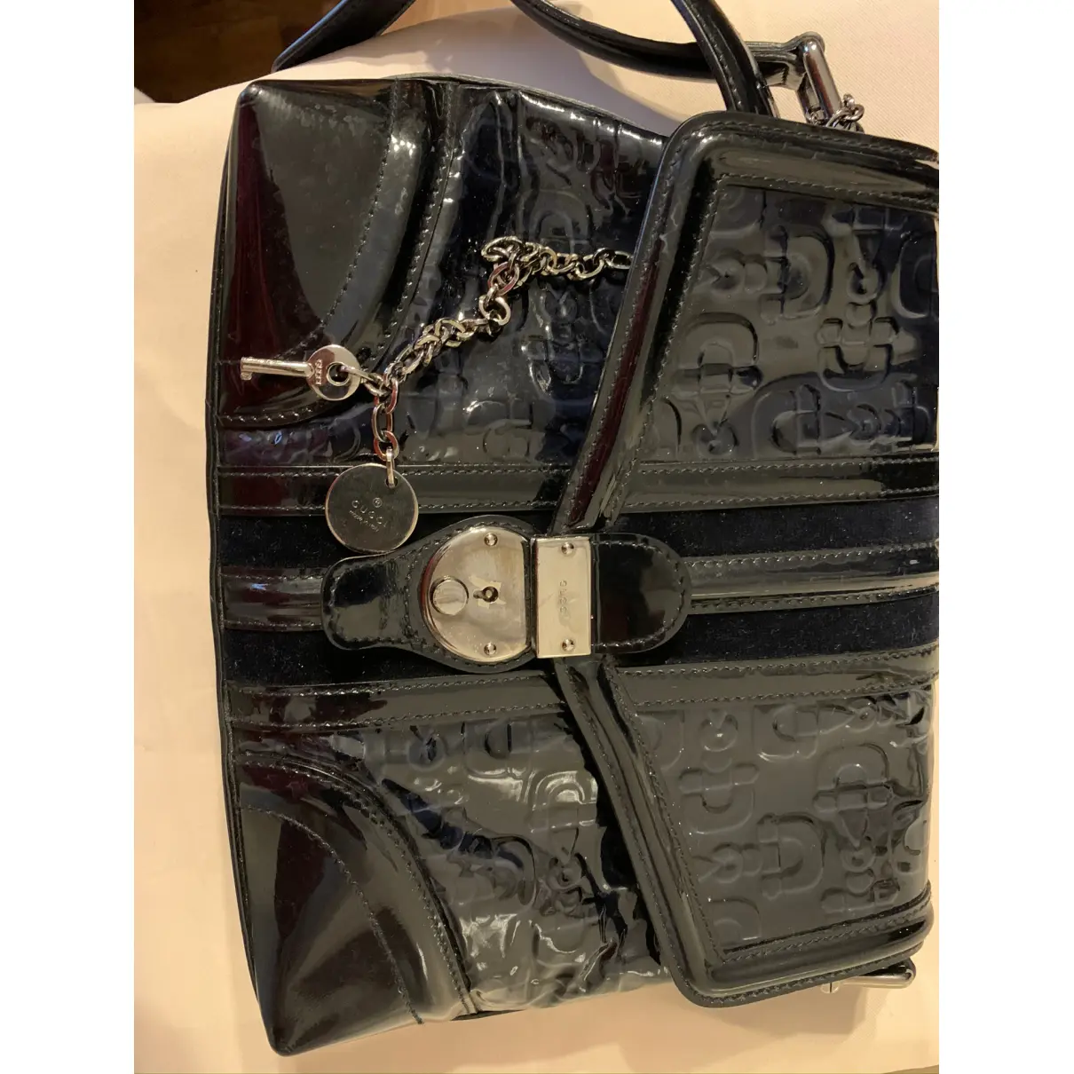 Balthus patent leather handbag Gucci