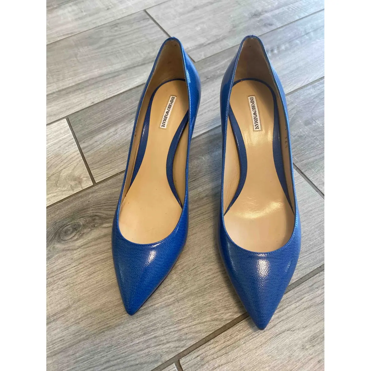 Buy Emporio Armani Patent leather heels online