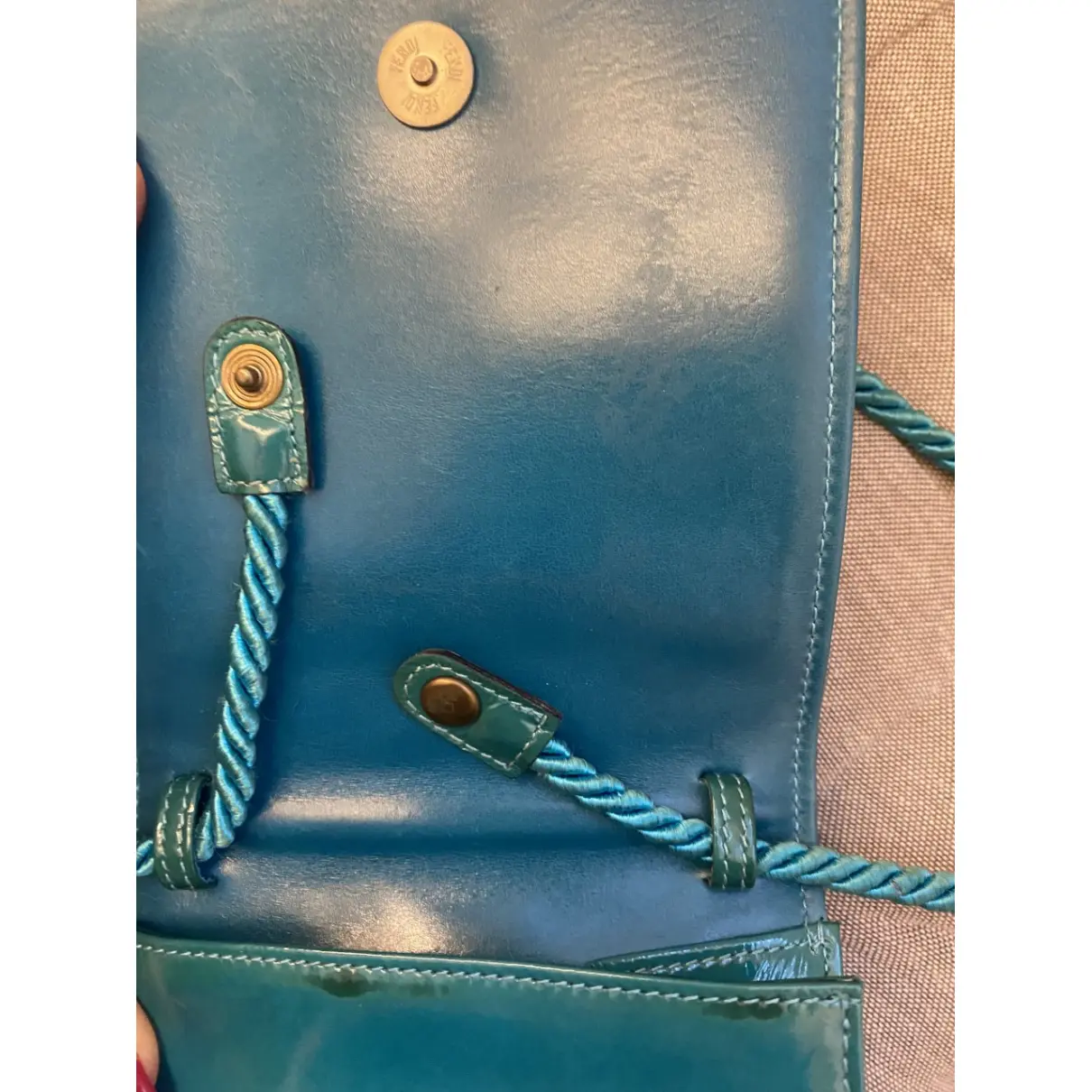 Patent leather handbag Fendi - Vintage