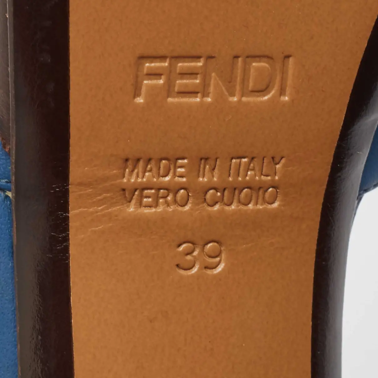 Patent leather sandal Fendi