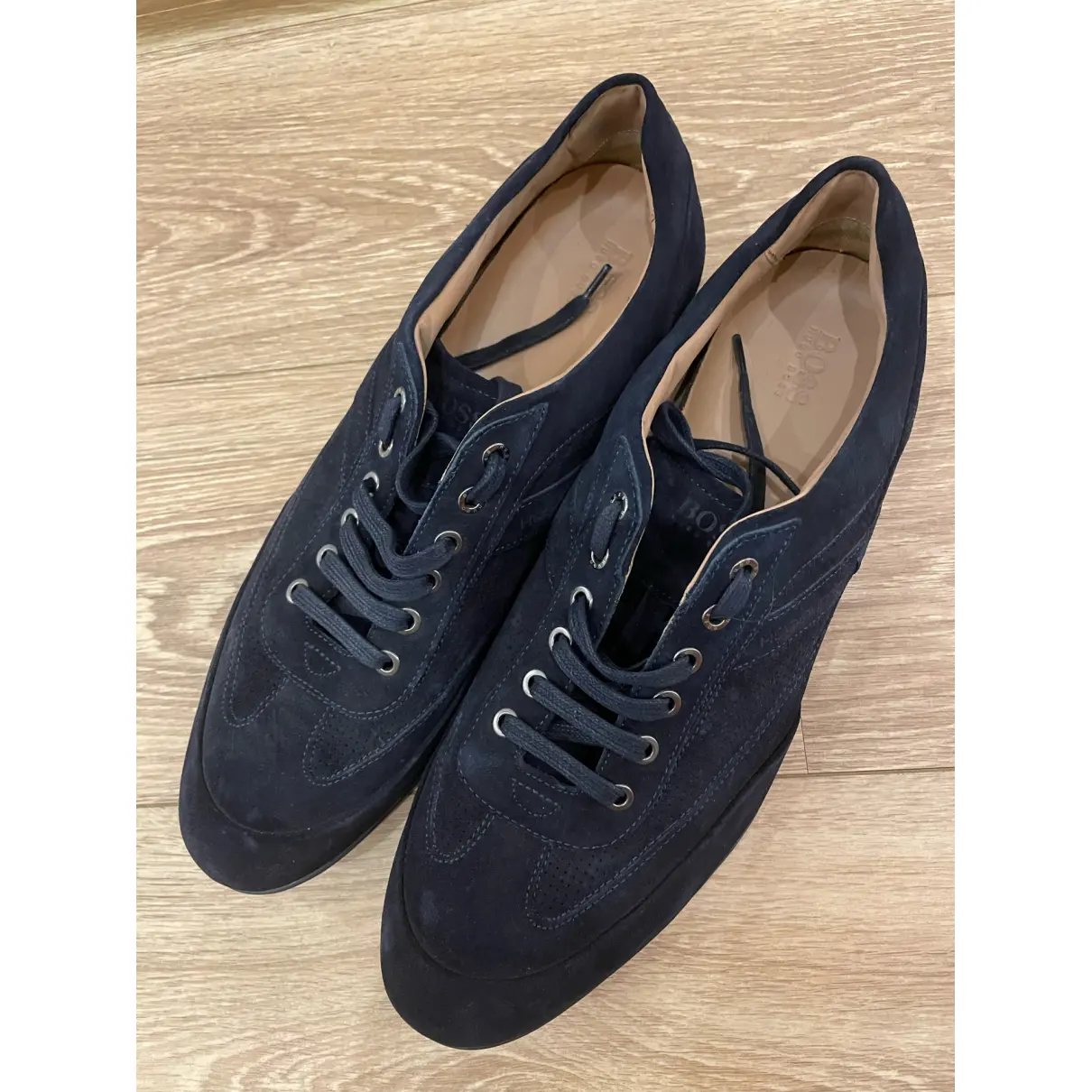 Patent leather low trainers Hugo Boss