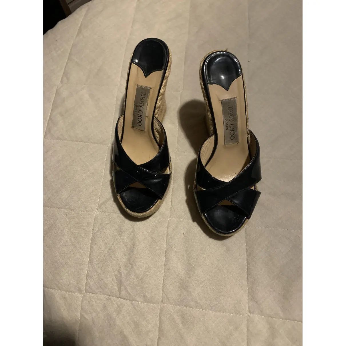 Jimmy Choo Patent leather espadrilles for sale