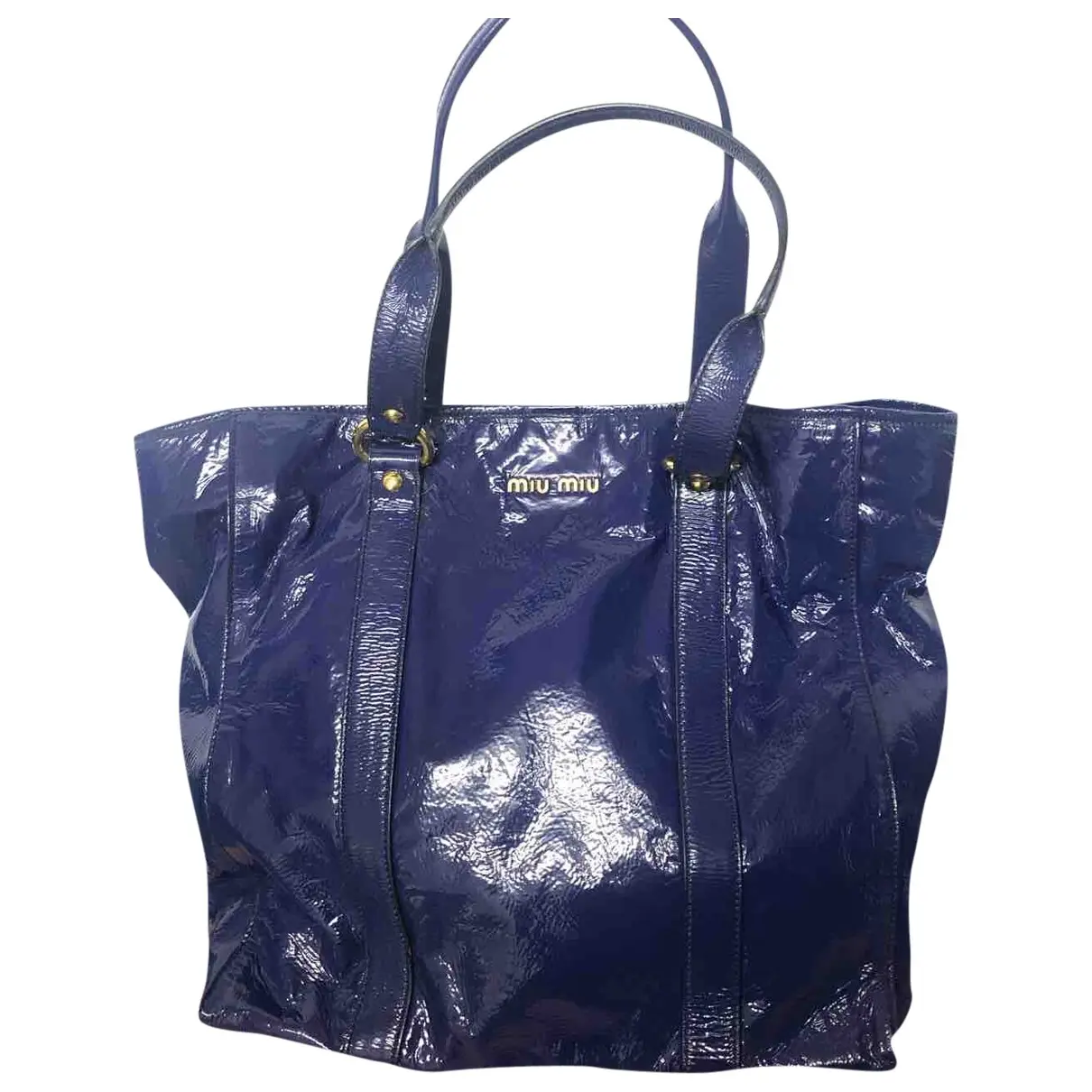 Patent leather handbag Miu Miu