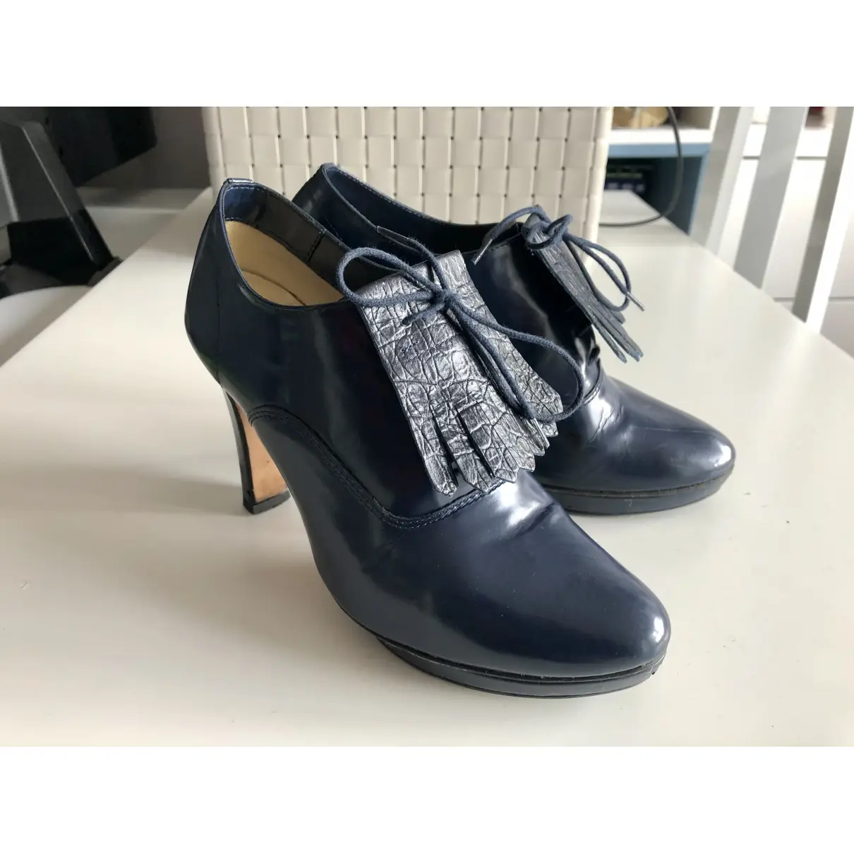 Buy Repetto Patent leather lace up boots online