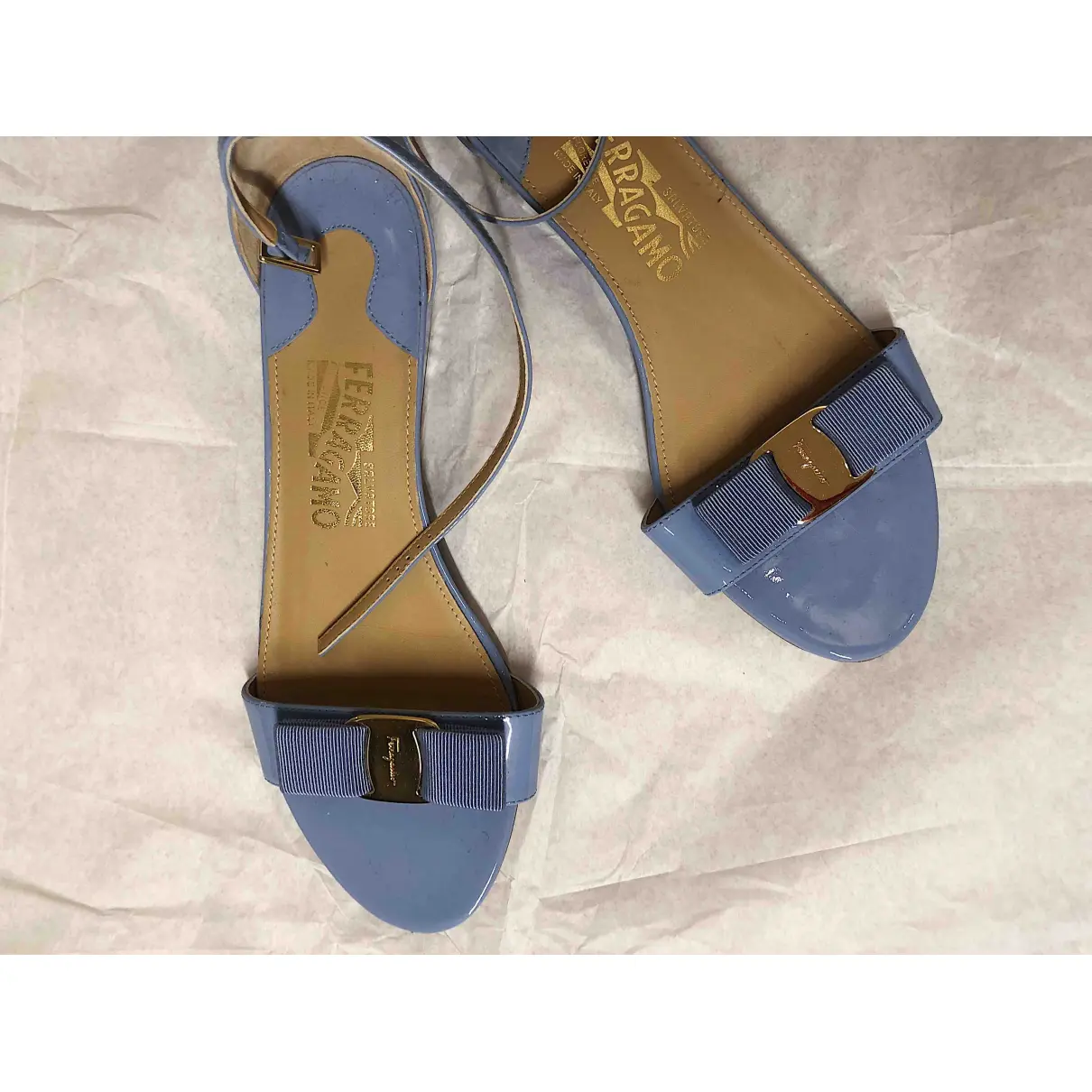 Buy Salvatore Ferragamo Patent leather sandal online