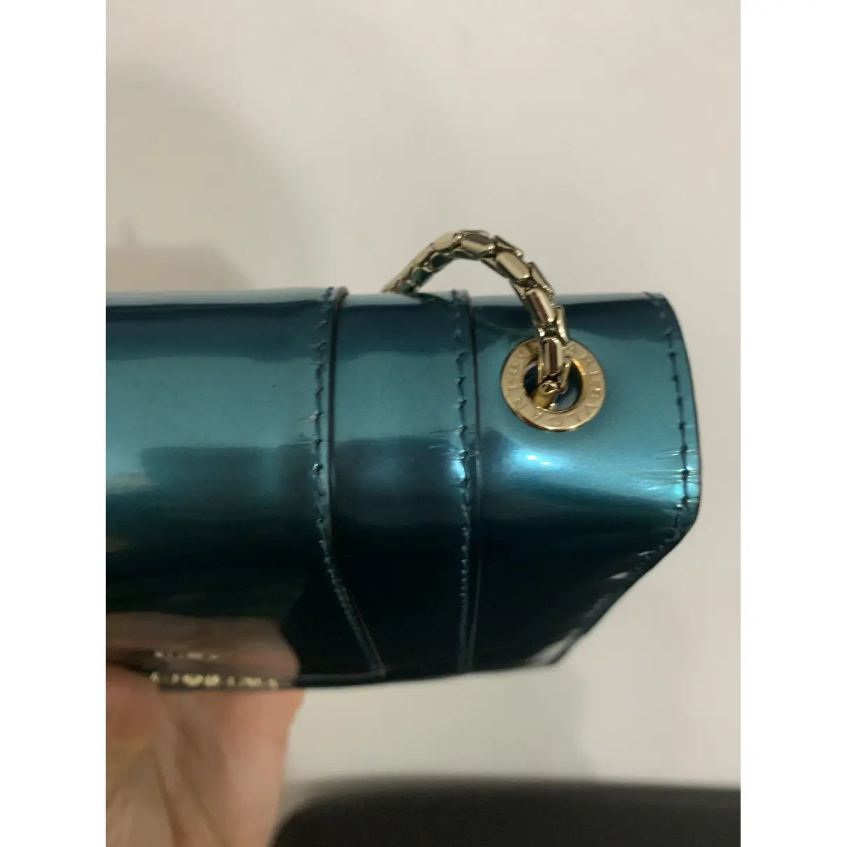Serpenti patent leather handbag Bvlgari