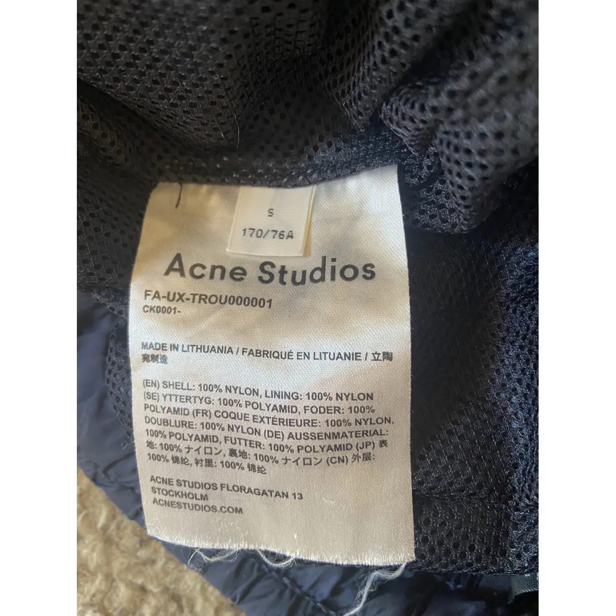 Luxury Acne Studios Trousers Women