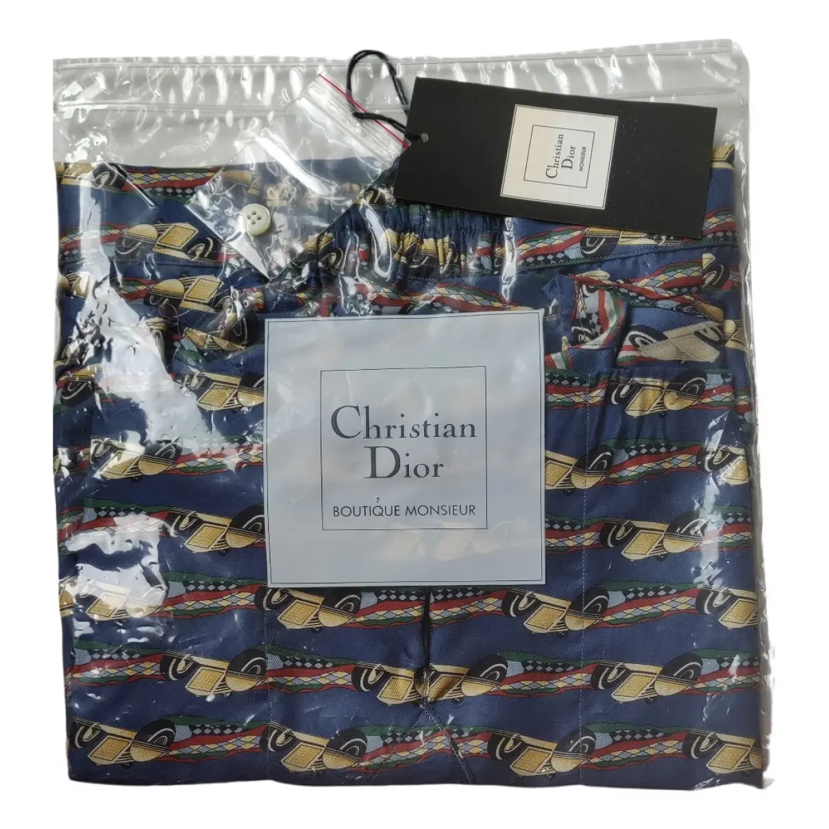 Blue Polyester Shorts Christian Dior - Vintage