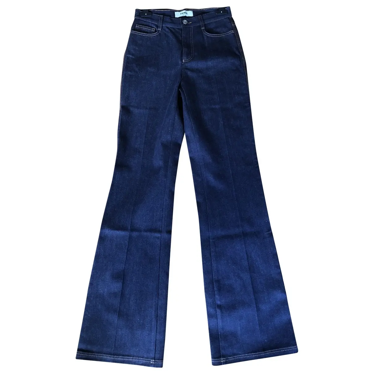 Blue Polyester Jeans Fendi