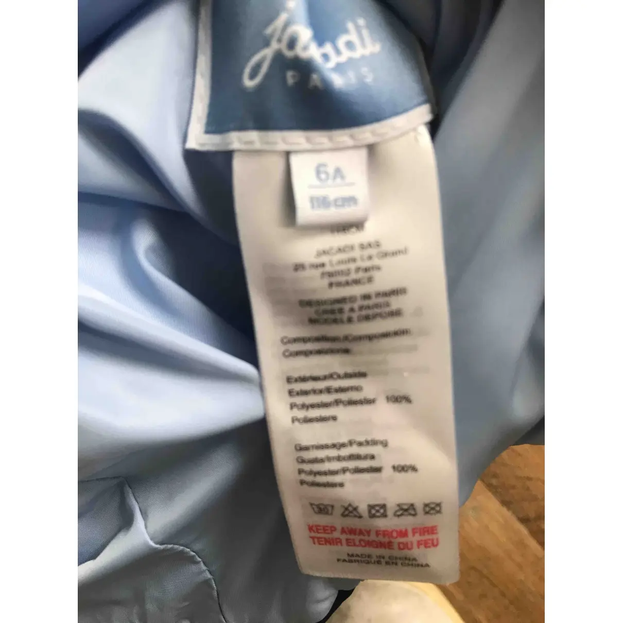 Buy Jacadi Blue Polyester Jacket & coat online