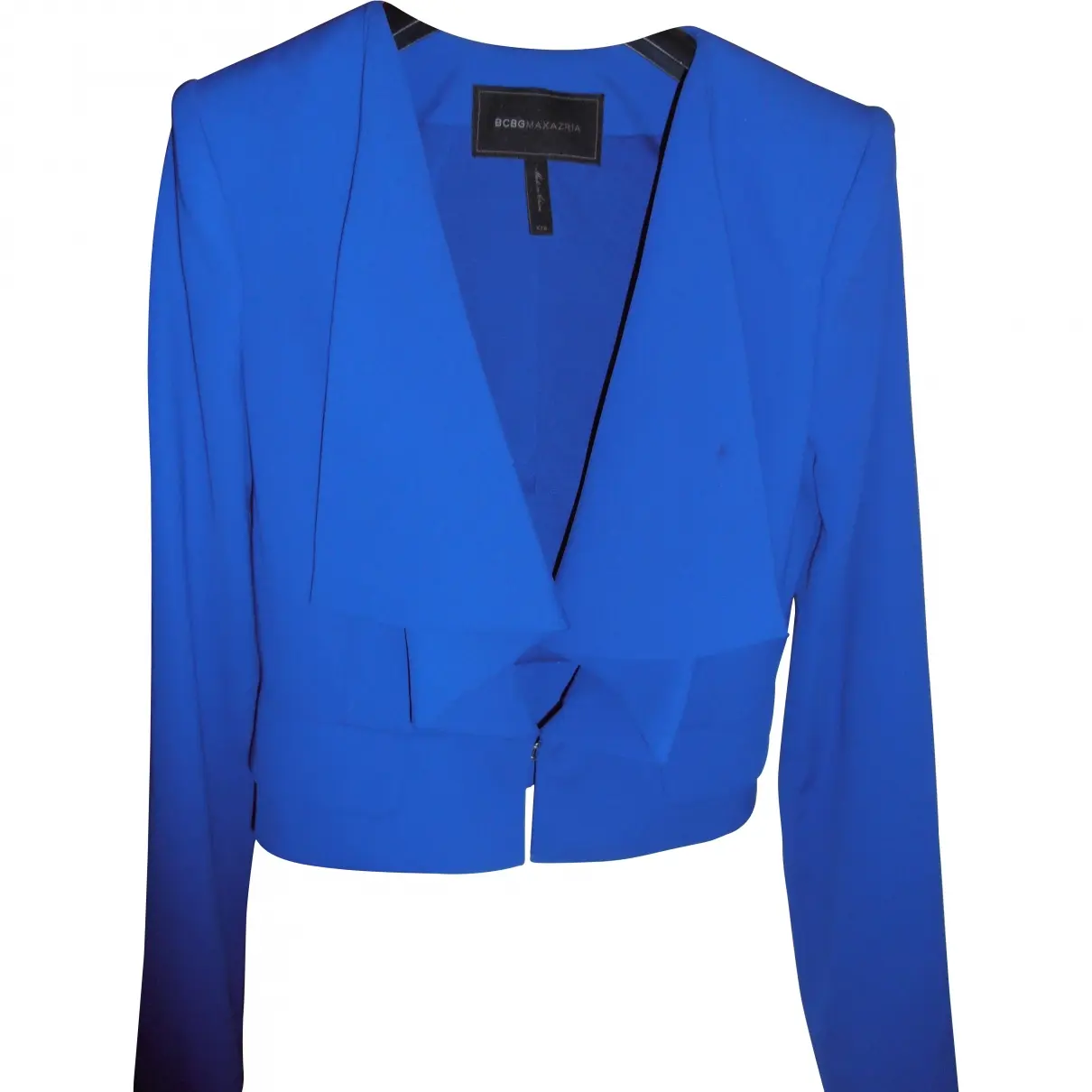 Blue Polyester Jacket Bcbg Max Azria