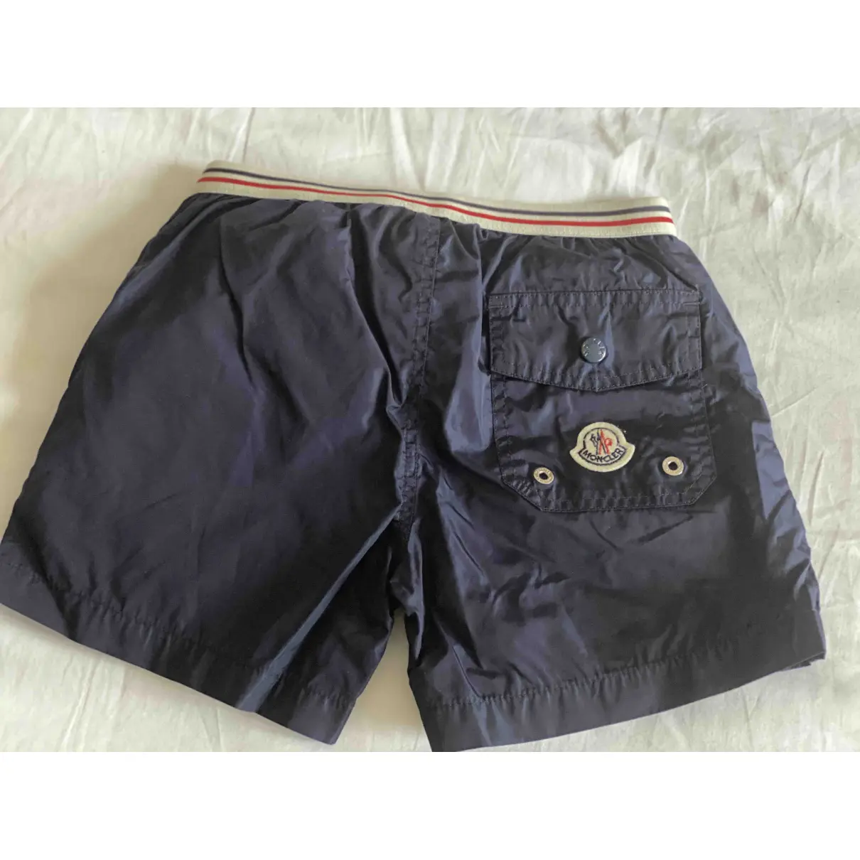 Buy Moncler Blue Polyester Shorts online