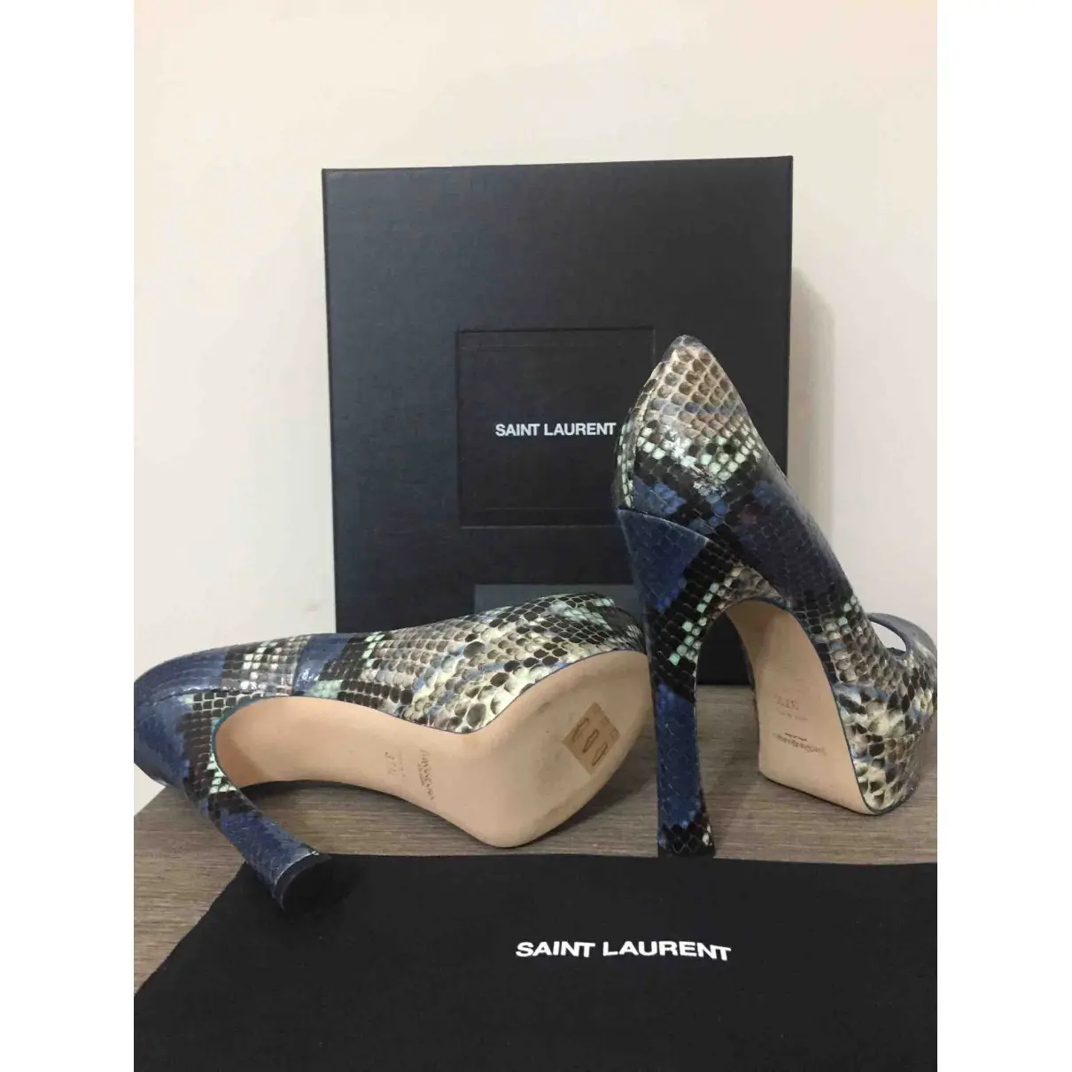 Buy Saint Laurent Python heels online