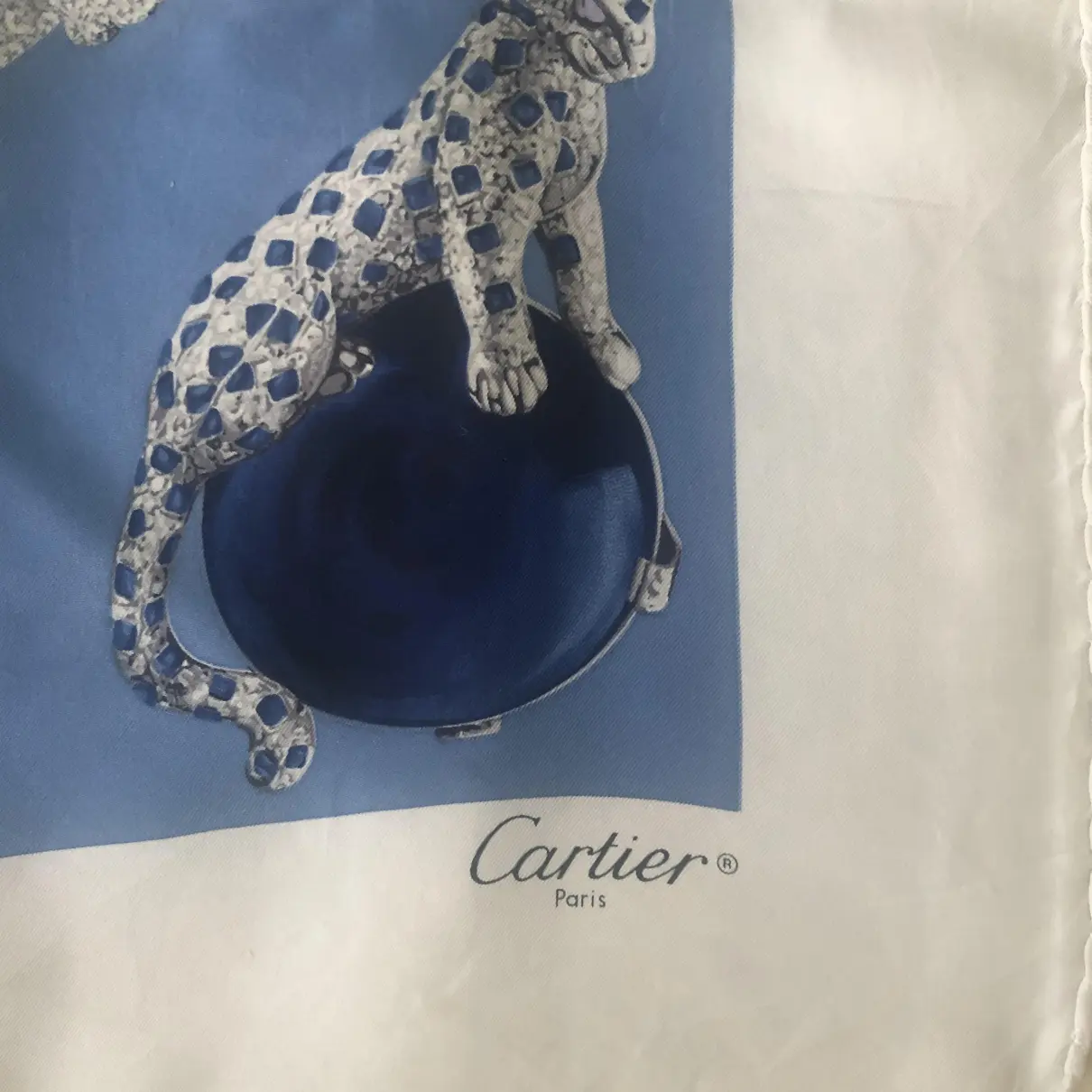 Luxury Cartier Silk handkerchief Women - Vintage