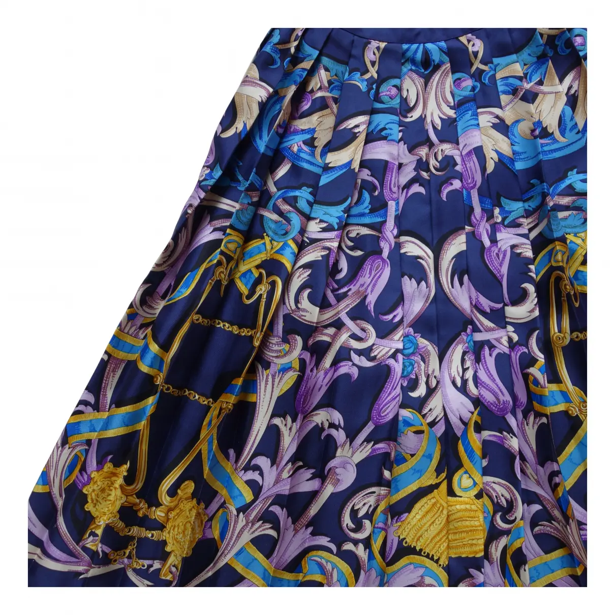 Buy Hermès Silk mid-length skirt online - Vintage