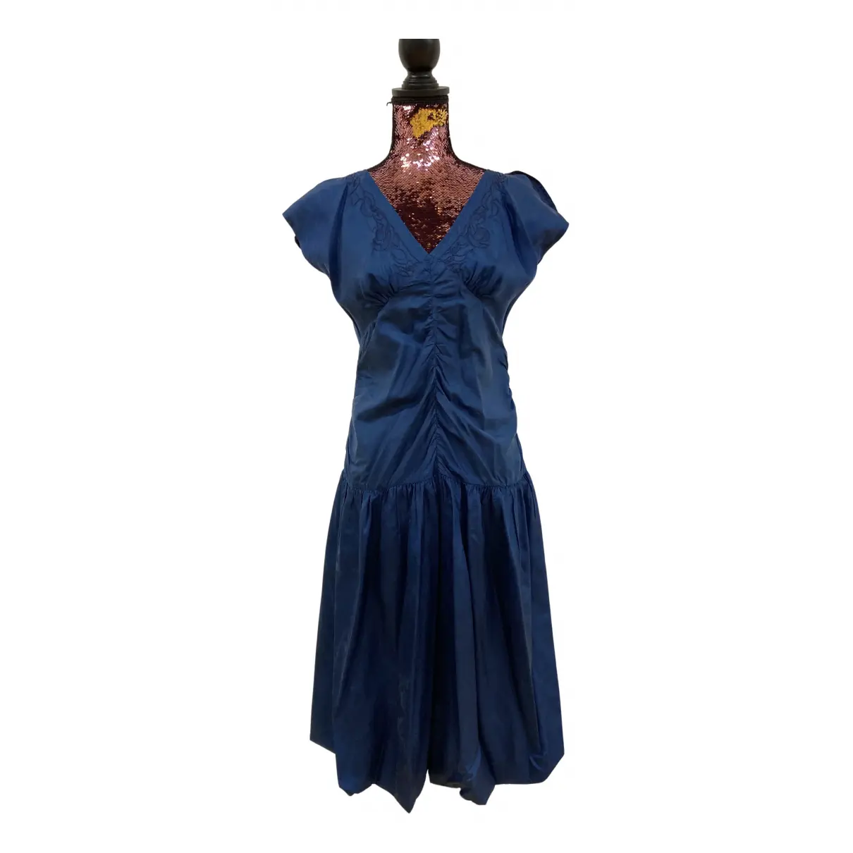 Silk mid-length dress Jean Paul Gaultier - Vintage