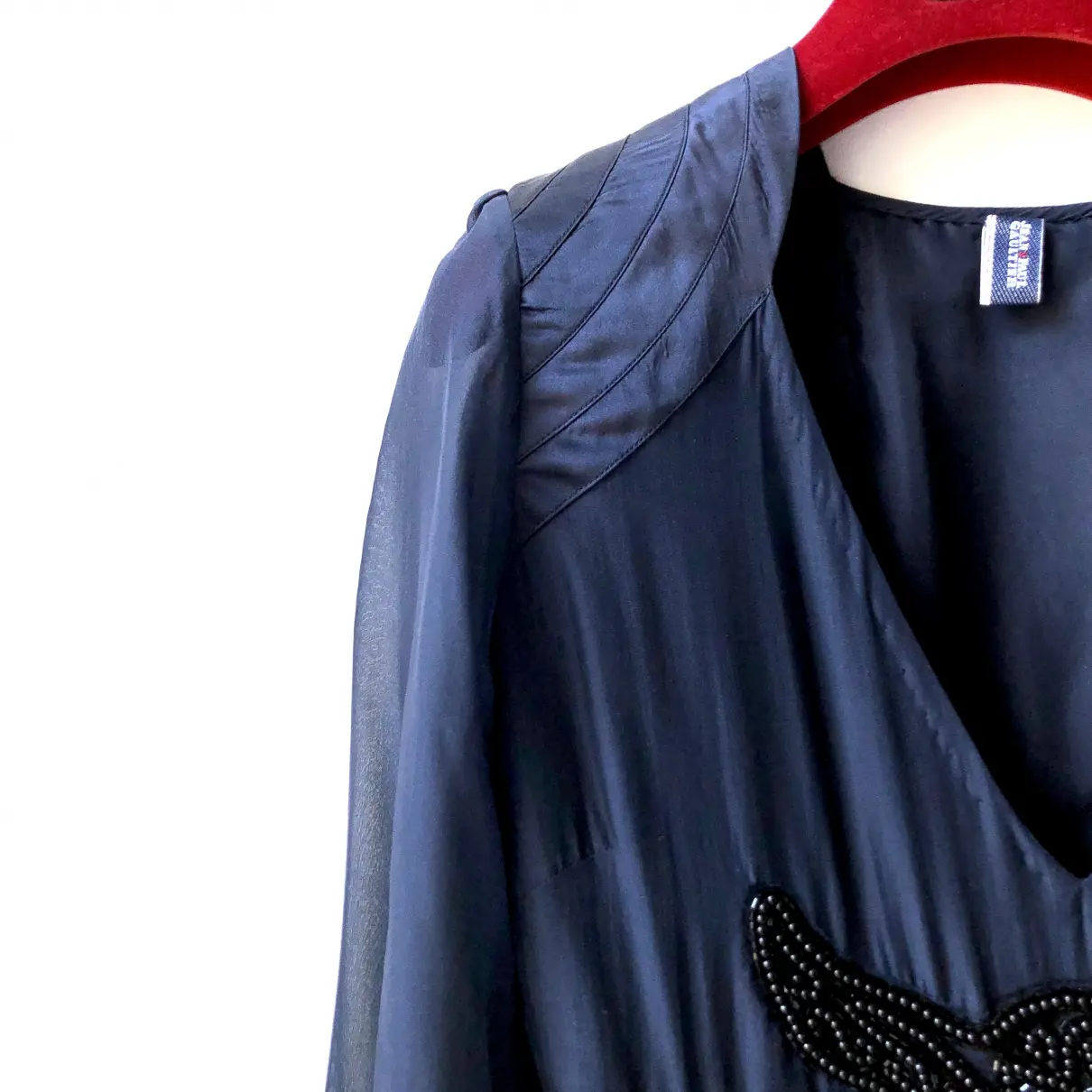 Silk mid-length dress Jean Paul Gaultier - Vintage
