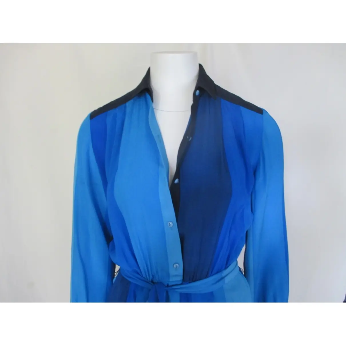 Silk maxi dress Louis Feraud - Vintage
