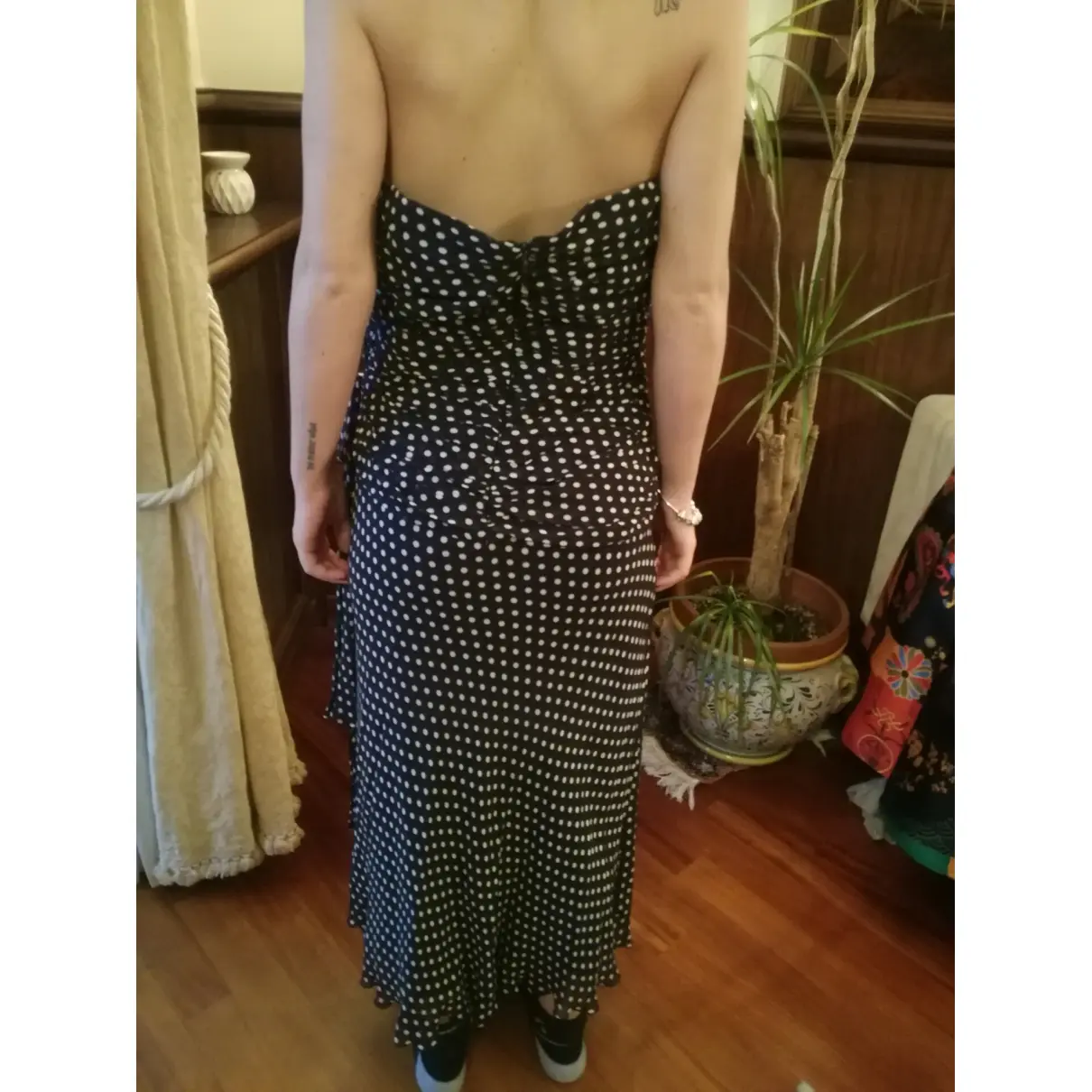 Silk mid-length dress LUISA SPAGNOLI