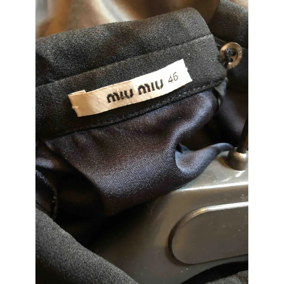 Buy Miu Miu Silk mid-length dress online