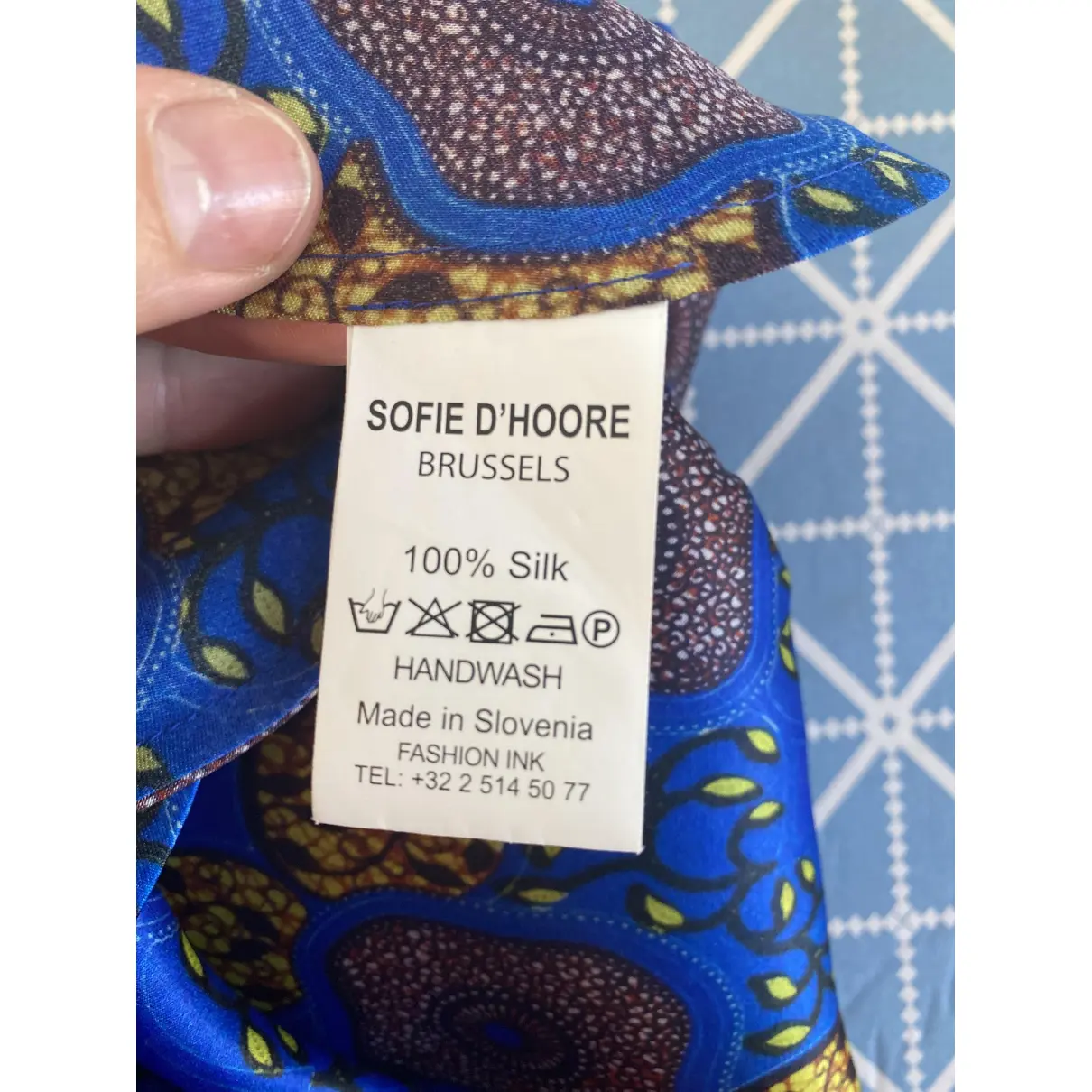Silk mid-length skirt Sofie D'Hoore