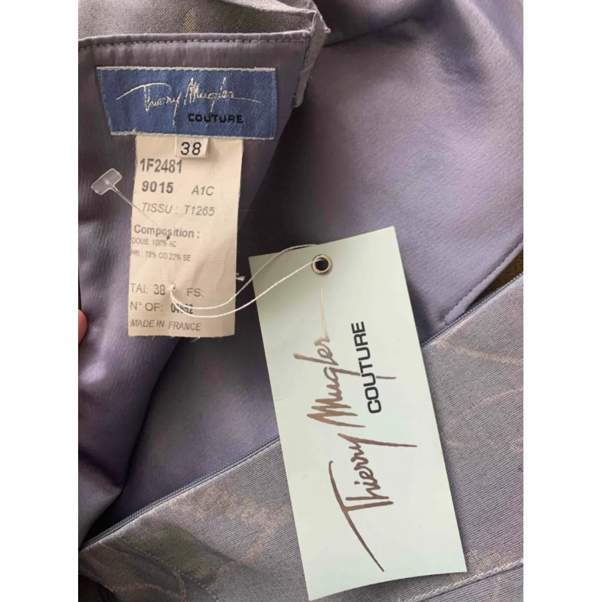 Buy Thierry Mugler Silk mid-length dress online - Vintage