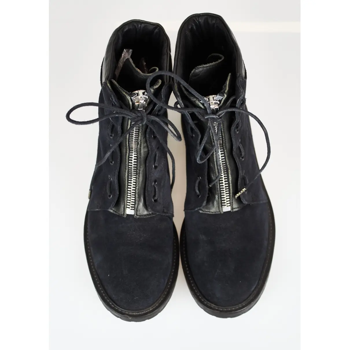 Buy All Saints Blue Suede Boots online
