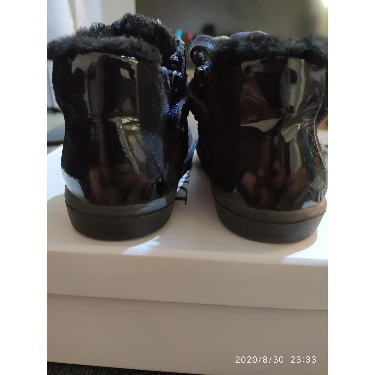 Luxury Baby Dior Lace up boots Kids