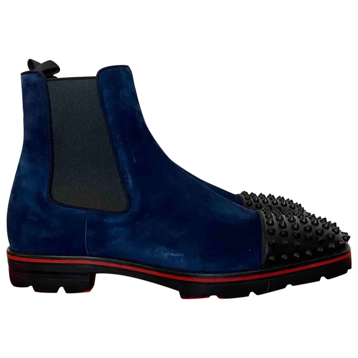 Blue Suede Boots Christian Louboutin