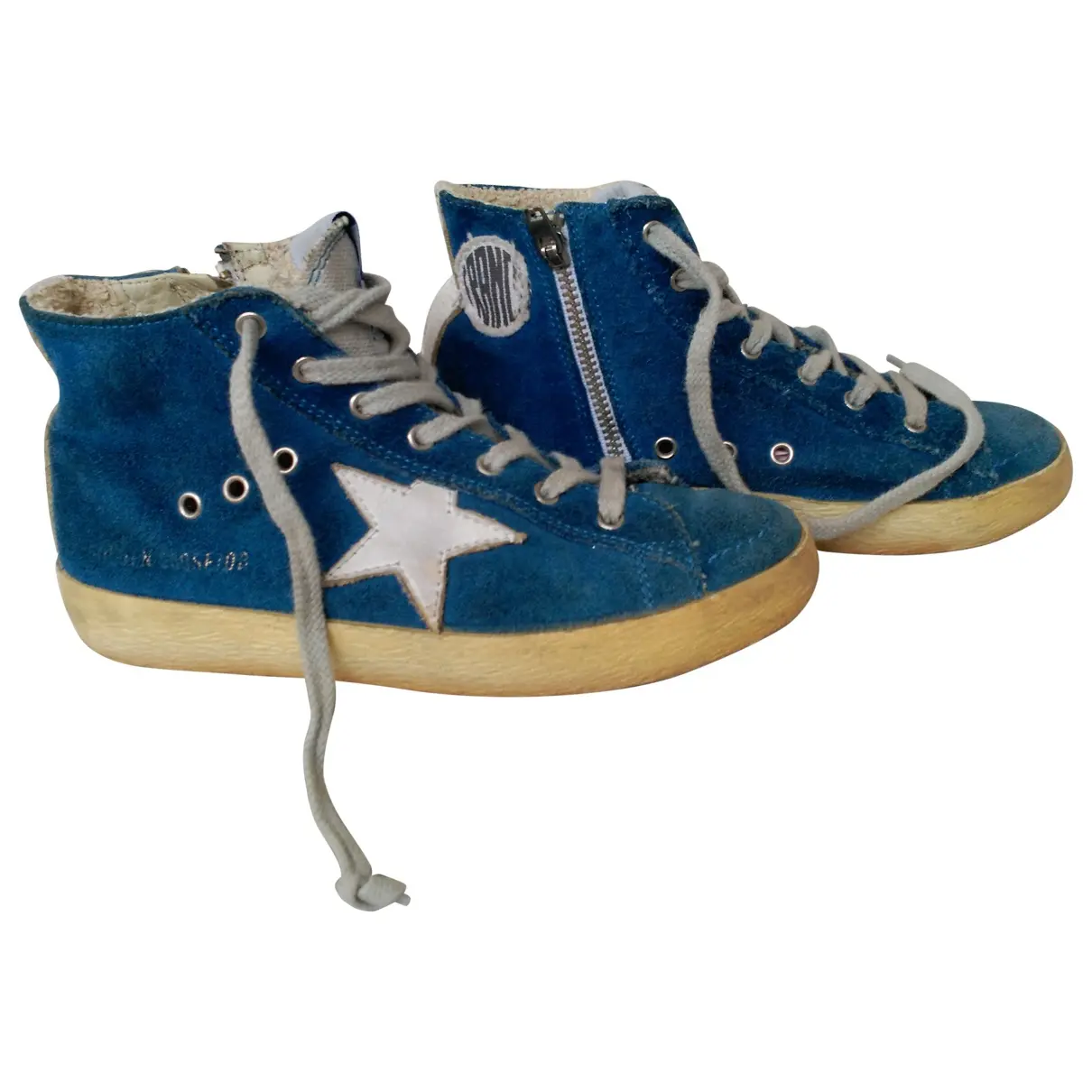 Blue Suede Trainers Golden Goose