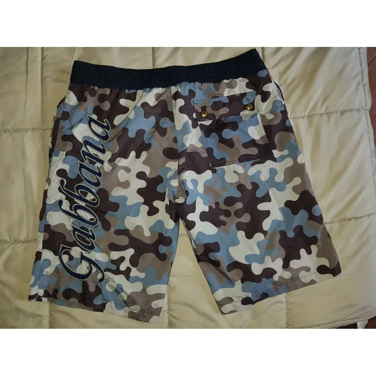 Dolce & Gabbana Blue Synthetic Shorts for sale