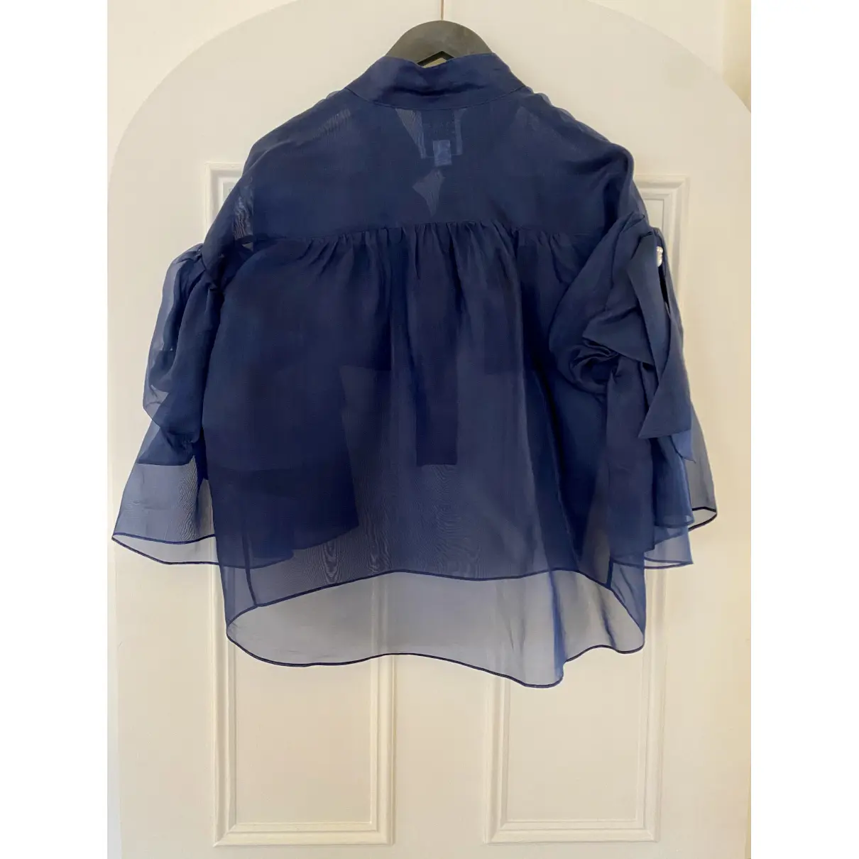Buy Edward Achour Blue Synthetic Top online