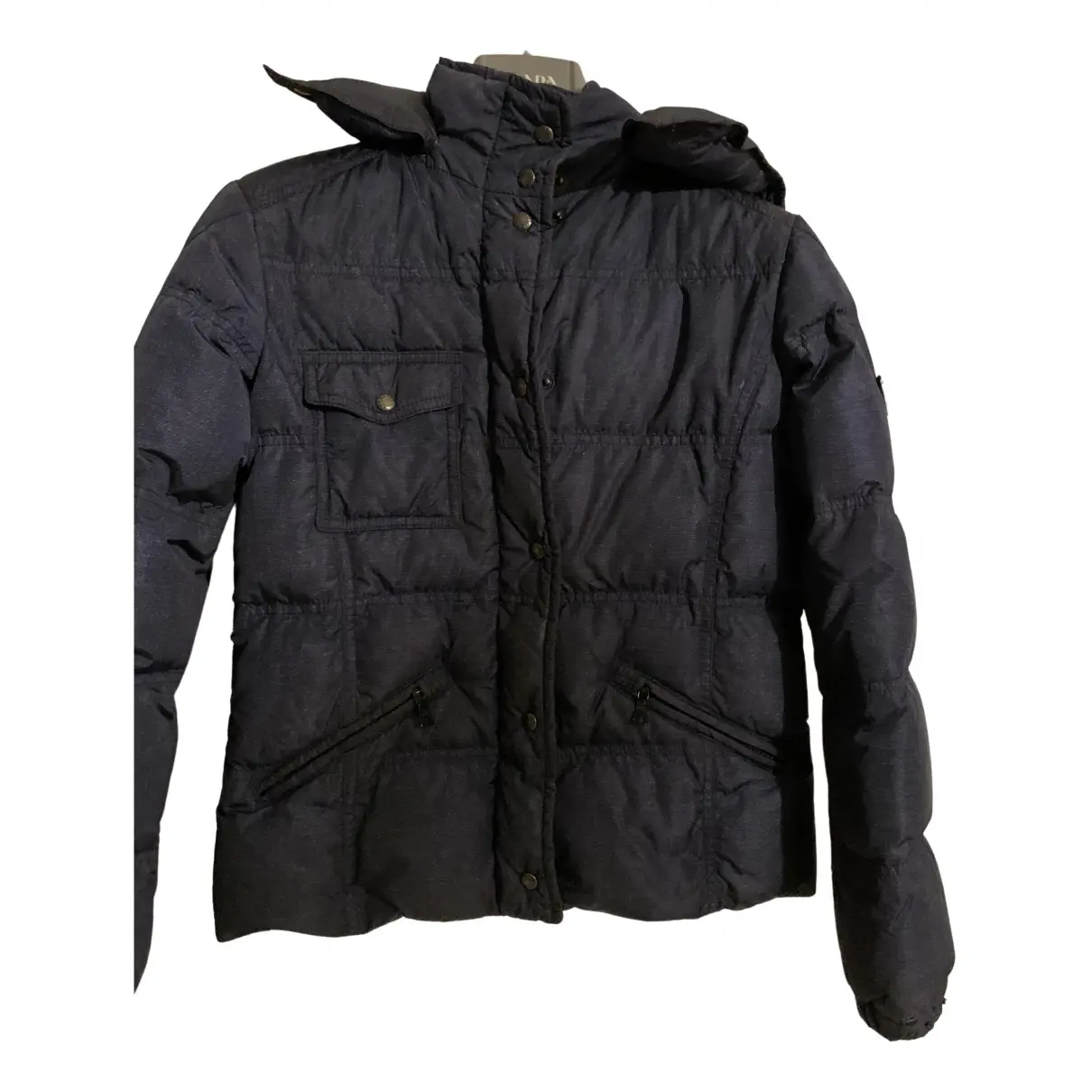 Blue Synthetic Jacket & coat Prada