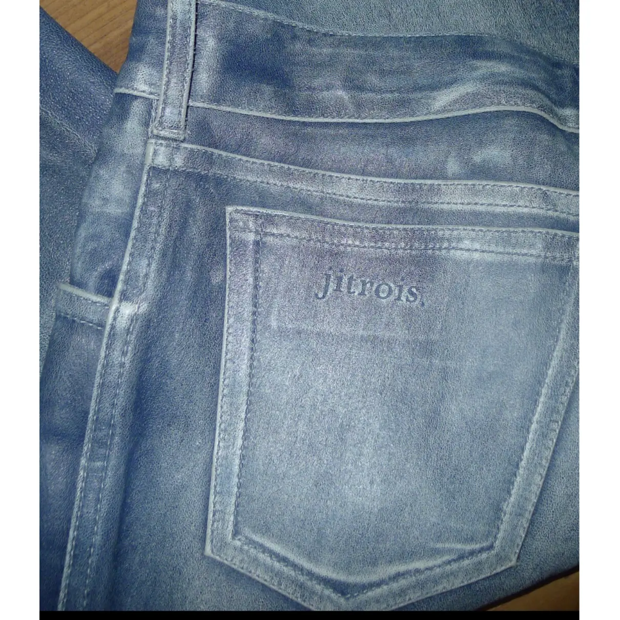 Buy Jitrois Vegan leather straight pants online