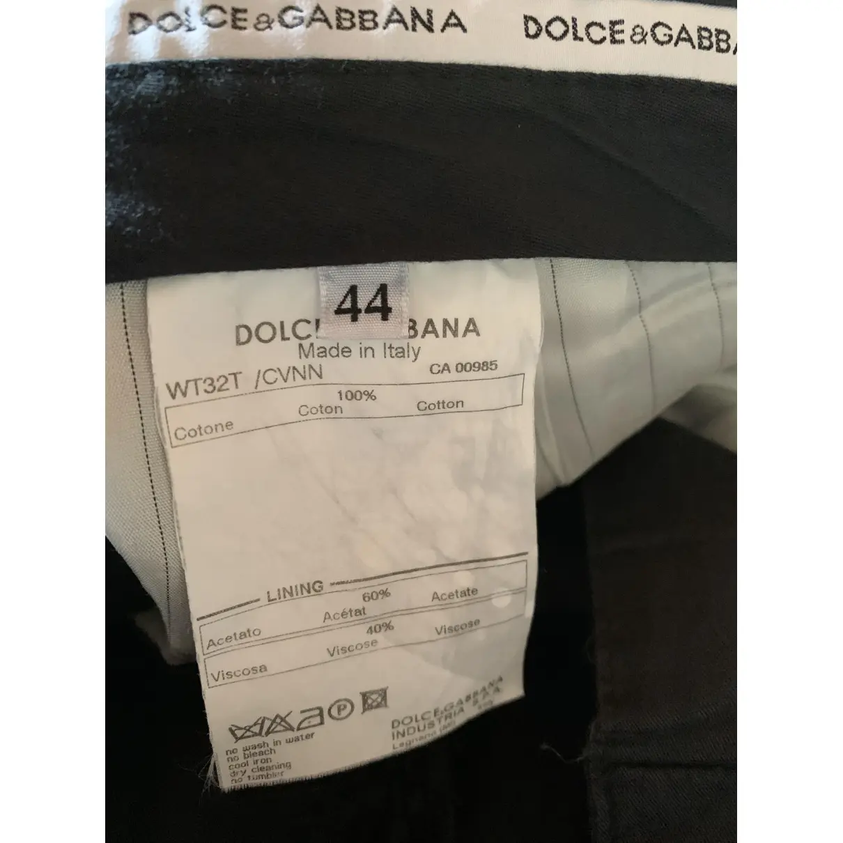 Buy Dolce & Gabbana Velvet trousers online