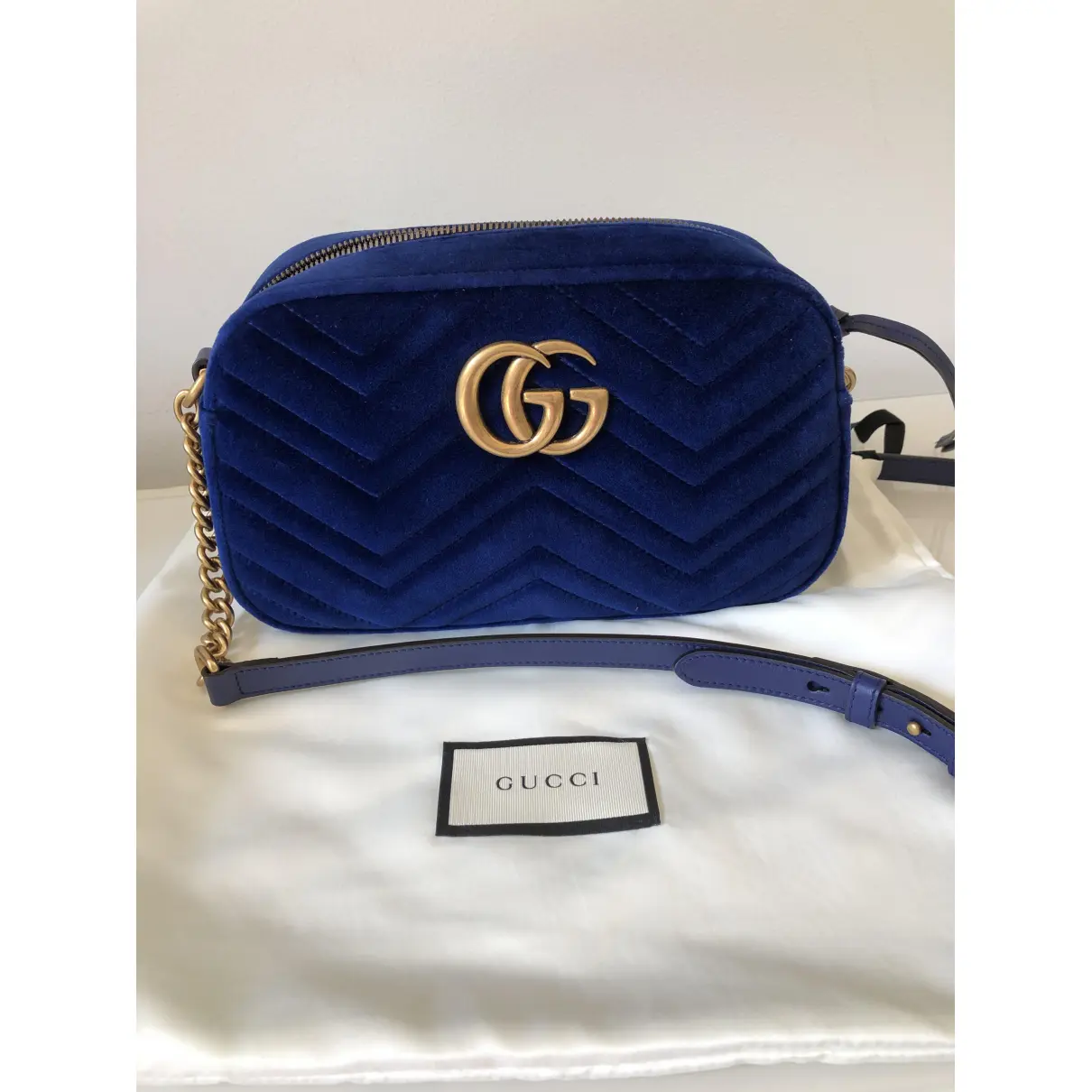 GG Marmont velvet crossbody bag Gucci