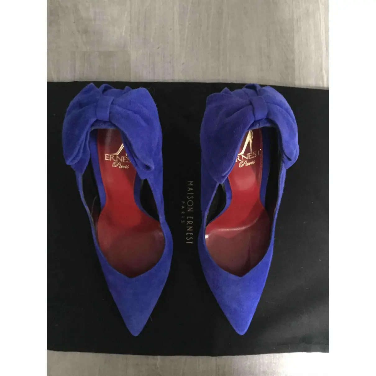 MAISON ERNEST Velvet heels for sale