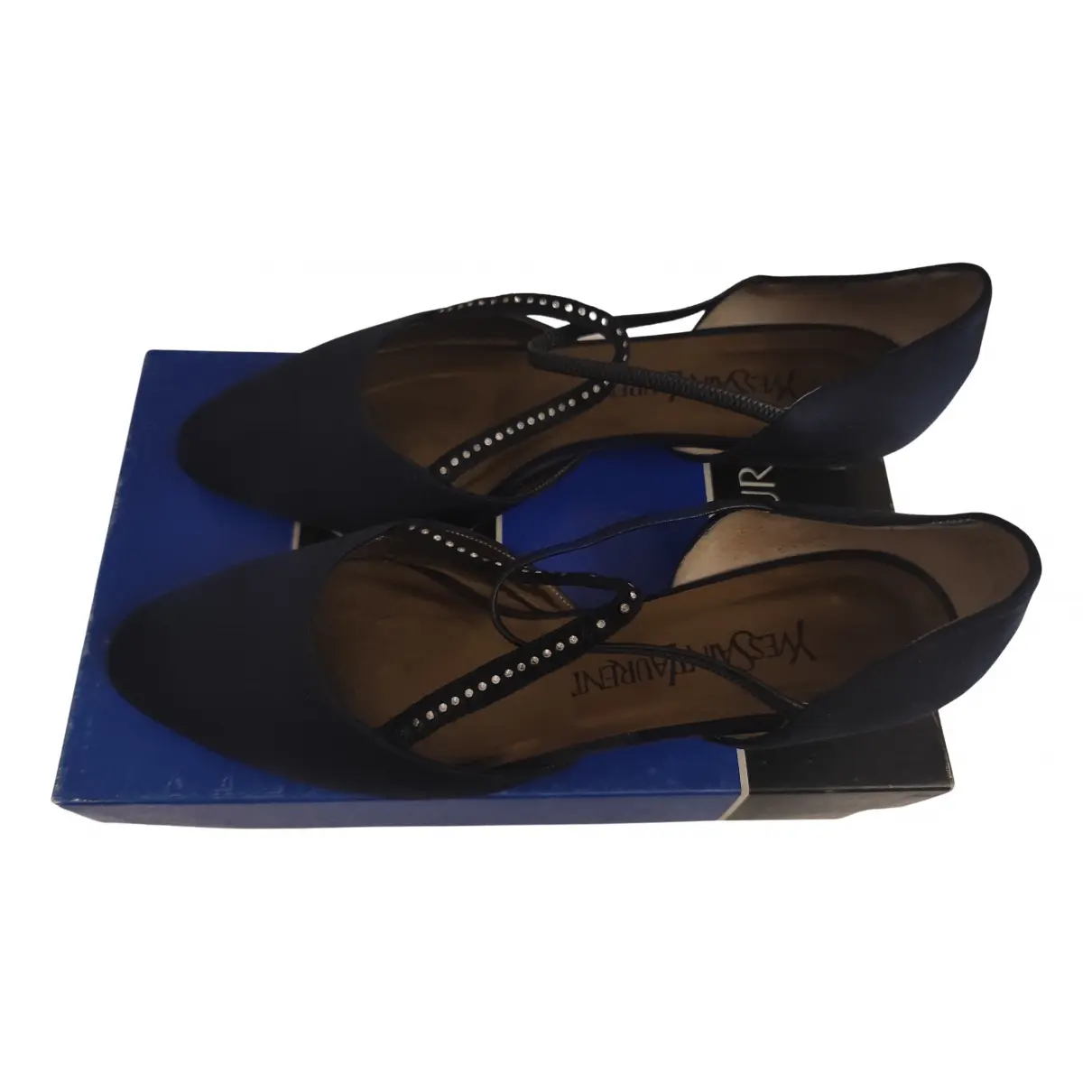 Velvet heels Yves Saint Laurent - Vintage
