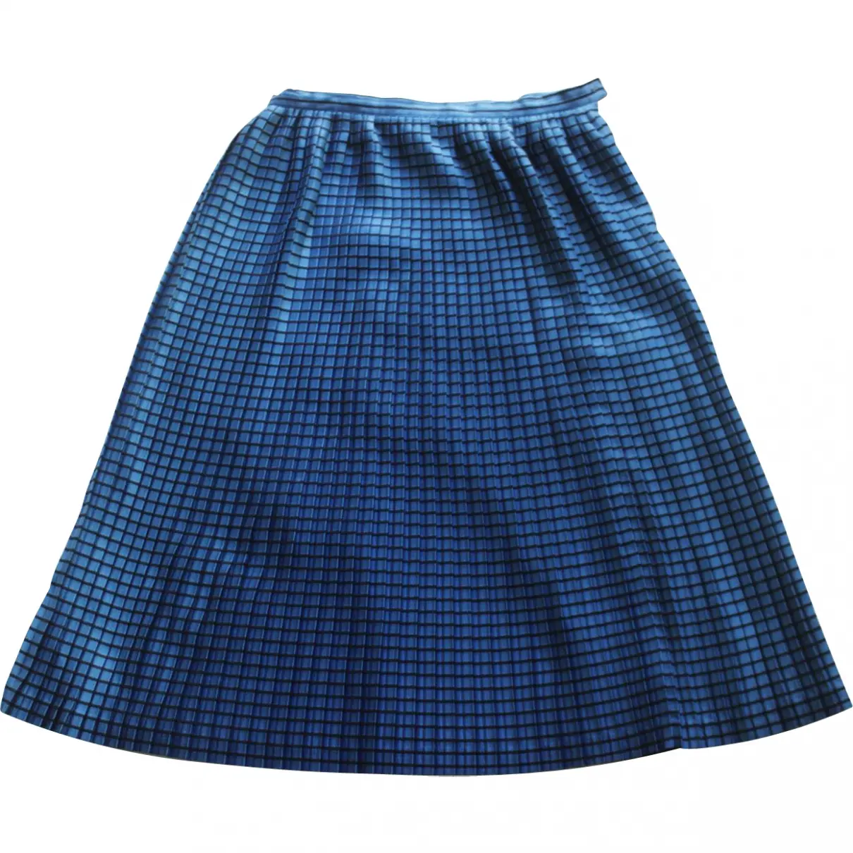 Blue Viscose Skirt Tan Giudicelli - Vintage