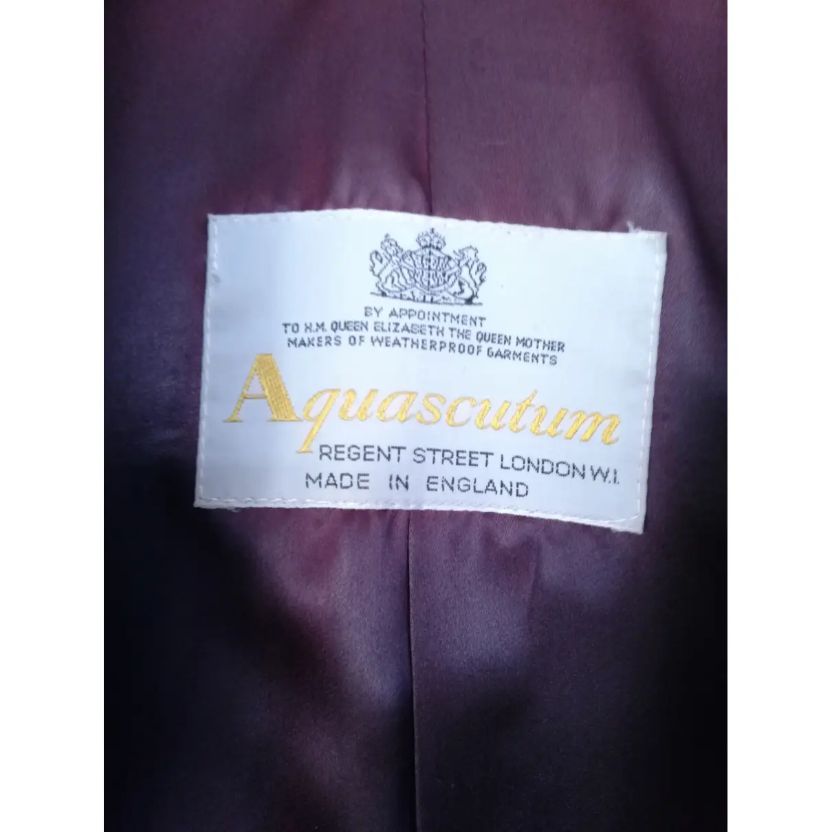 Wool coat Aquascutum
