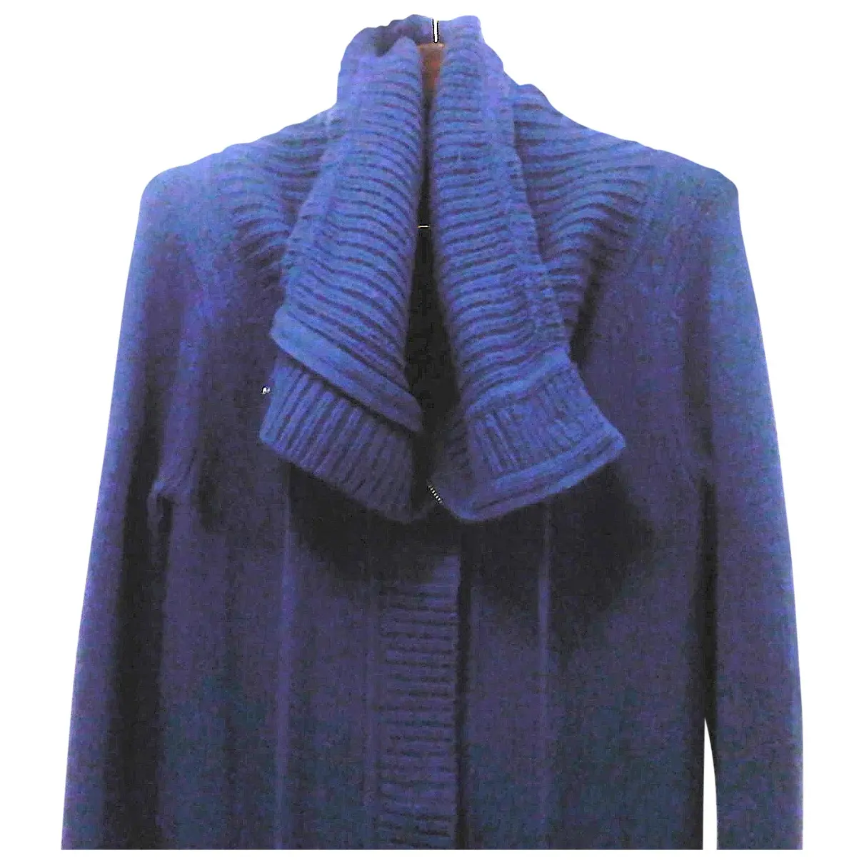 Theory Blue Wool Coat for sale