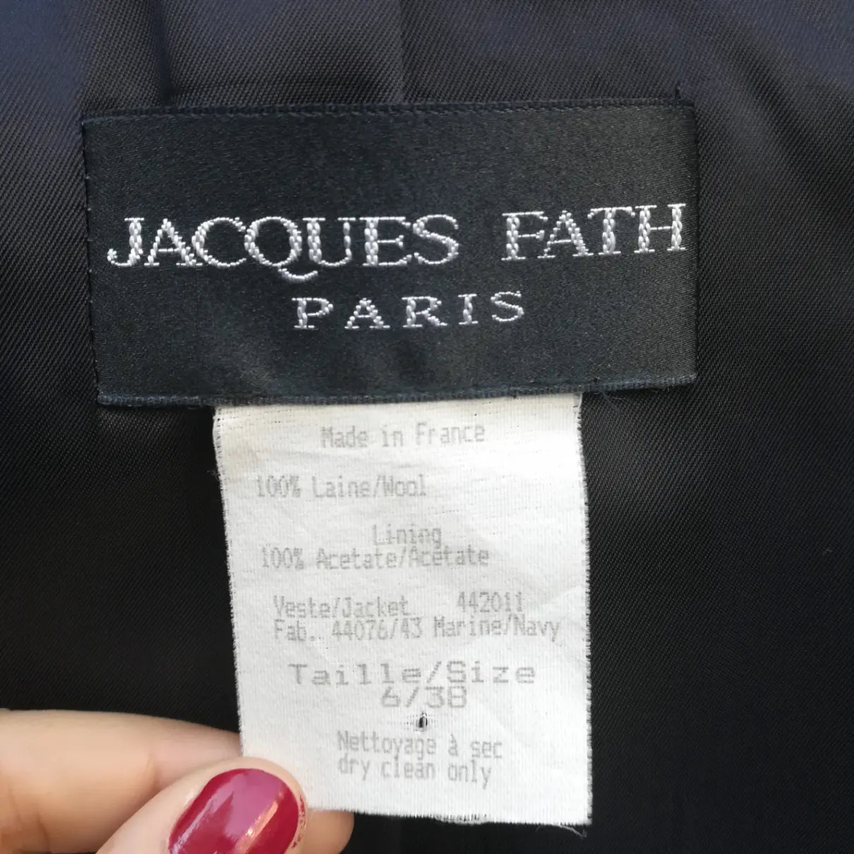 Wool coat Jacques Fath - Vintage